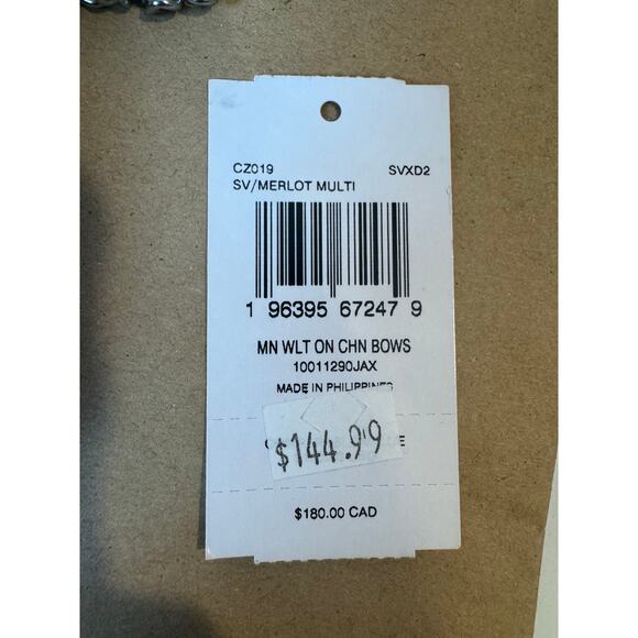 Coach NWT Mini Bow Print Wallet On Chain Mini Purse - Picture 10 of 10